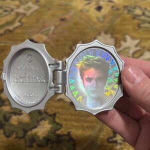 Twilight Eclipse Silver Compact Mirror